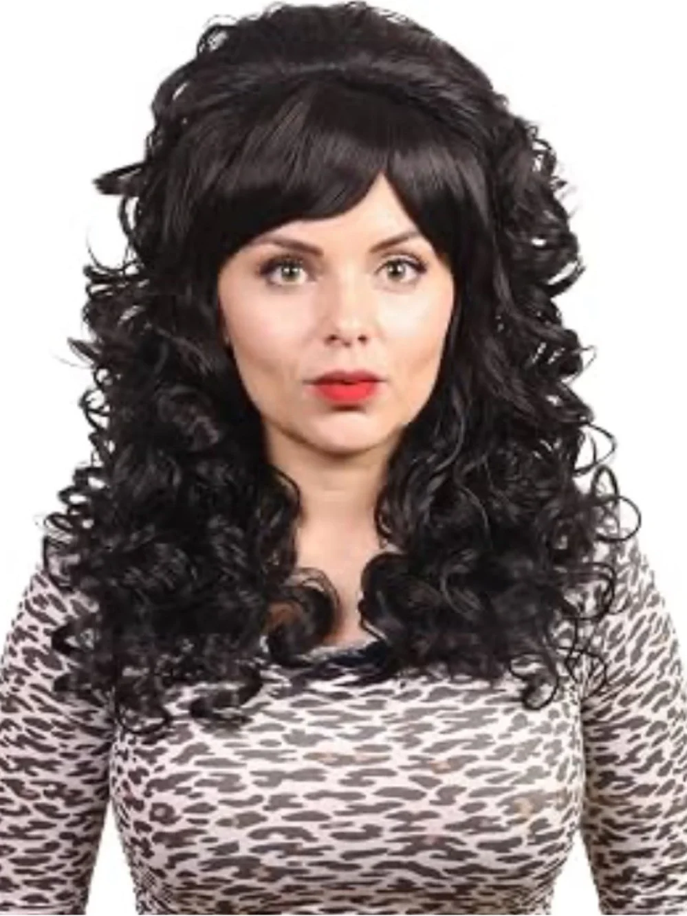 Long Curly Black Cosplay Costume Wig